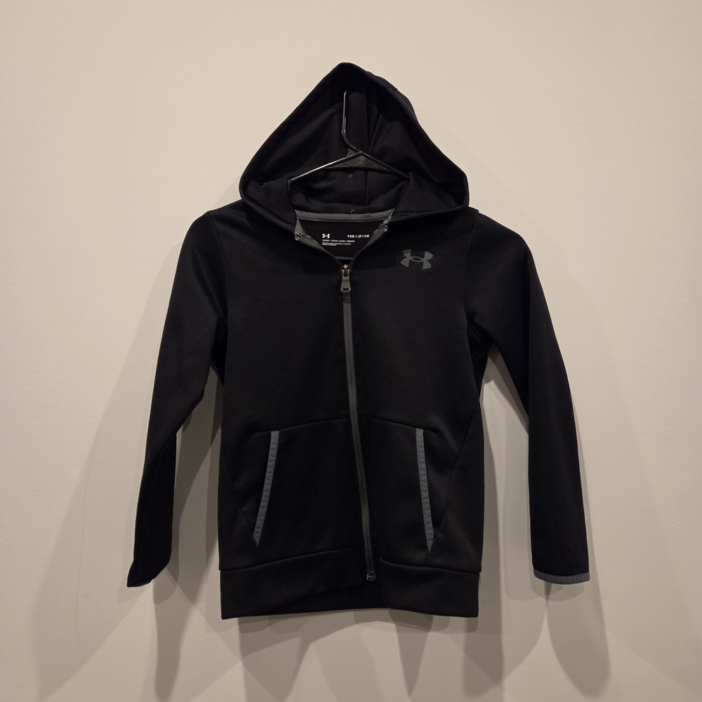 Under Armour Kids Black Zip-Up Hoodie